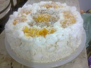 torta de pessegos